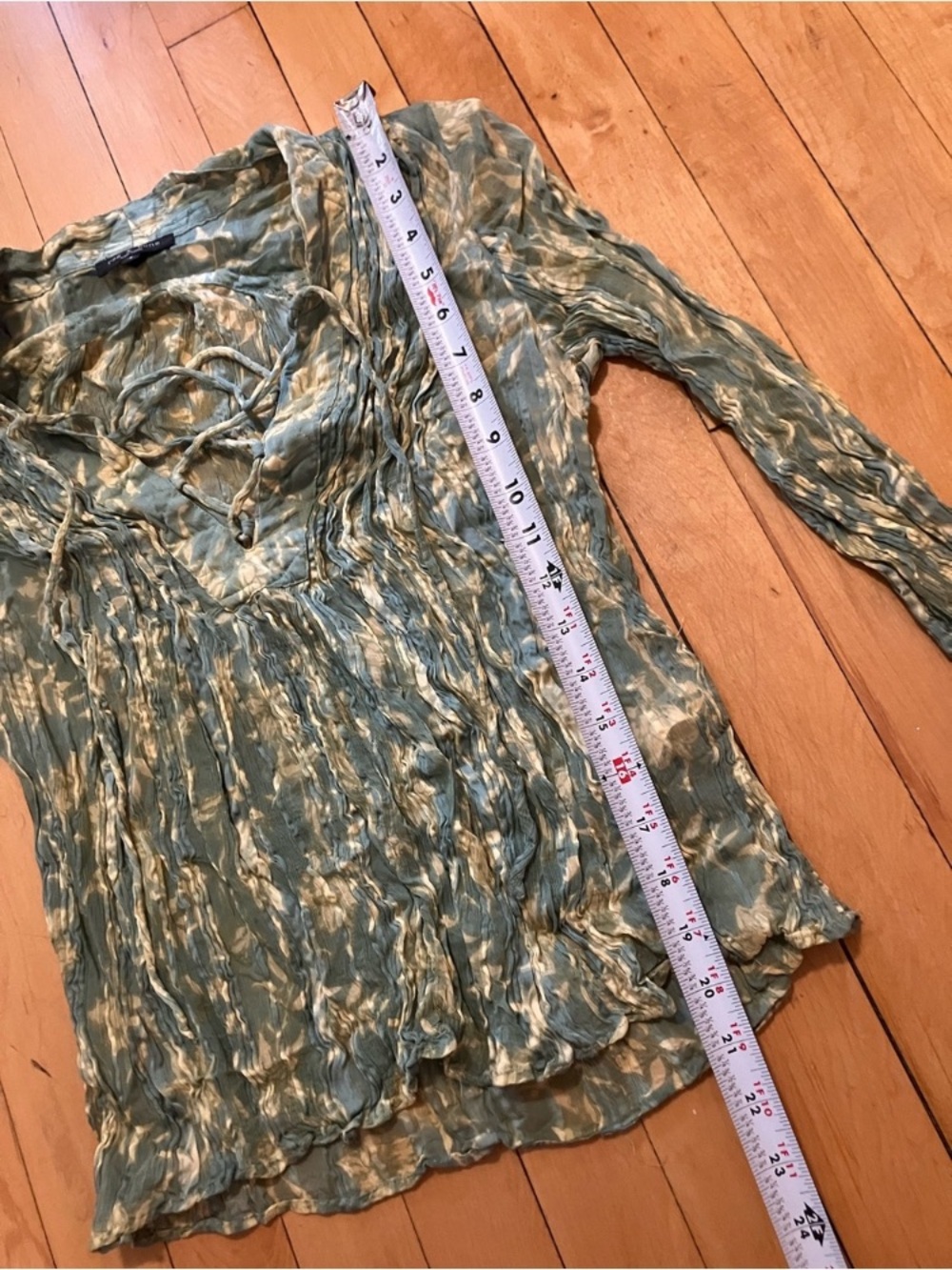 Rag & Bone Sachi Pleated Crinkle Blouse Size Small - Picture 9 of 11